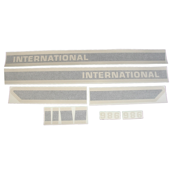 UT5238  Hood & Cab Decals 986, Black and Beige - Vinyl