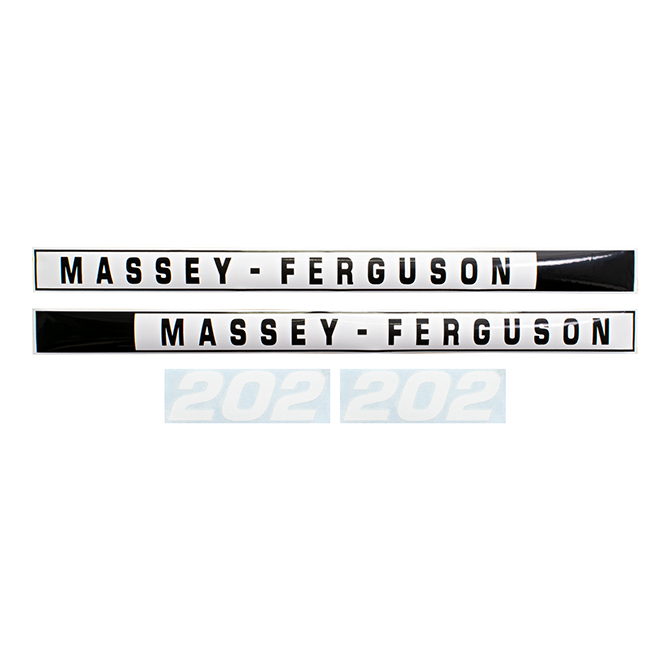 UM81400 Massey Ferguson Hood Decals, MF 202