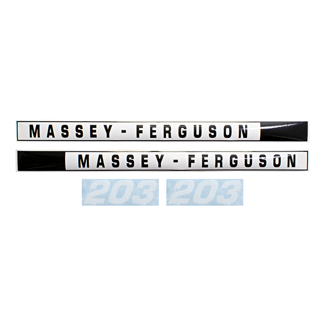 UM81401 Massey Ferguson Hood Decals, MF 203