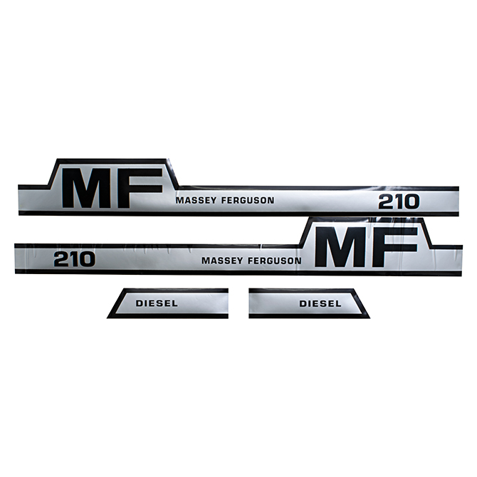 UM81430 Massey Ferguson Hood Decals, MF 210, Hump, Diesel