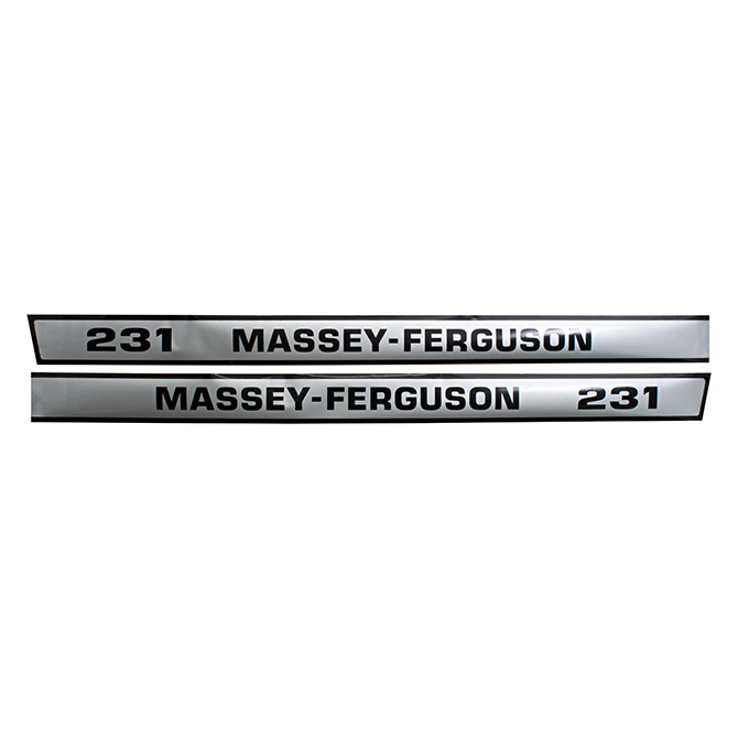 UM81461 Massey Ferguson Hood Decals, MF 231