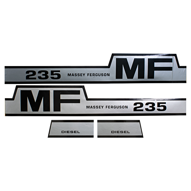 UM81462 Massey Ferguson Hood Decals, MF 235, Hump, Diesel