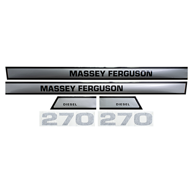 UM81470 Massey Ferguson Hood Decals, MF 270, Diesel