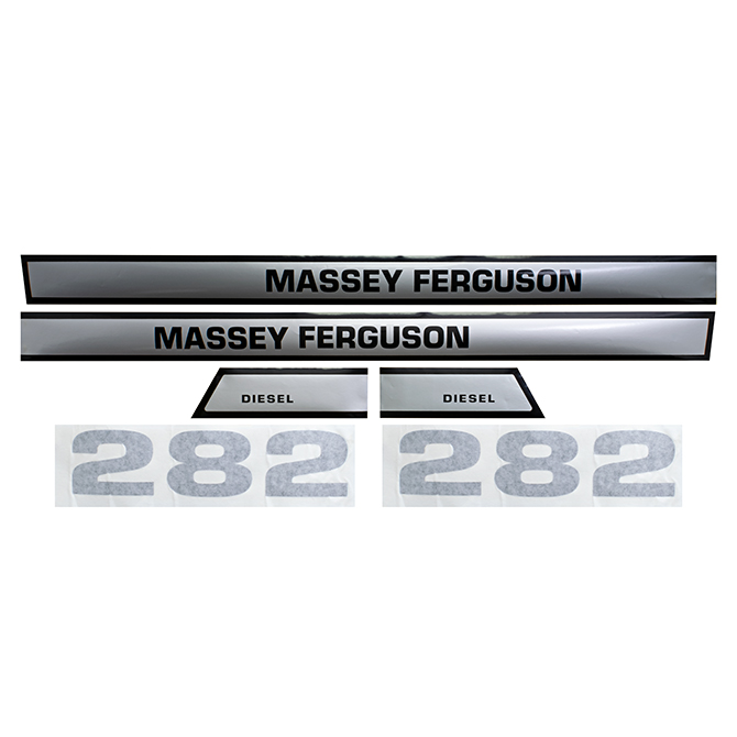 UM81472 Massey Ferguson Hood Decals, MF 282, Diesel