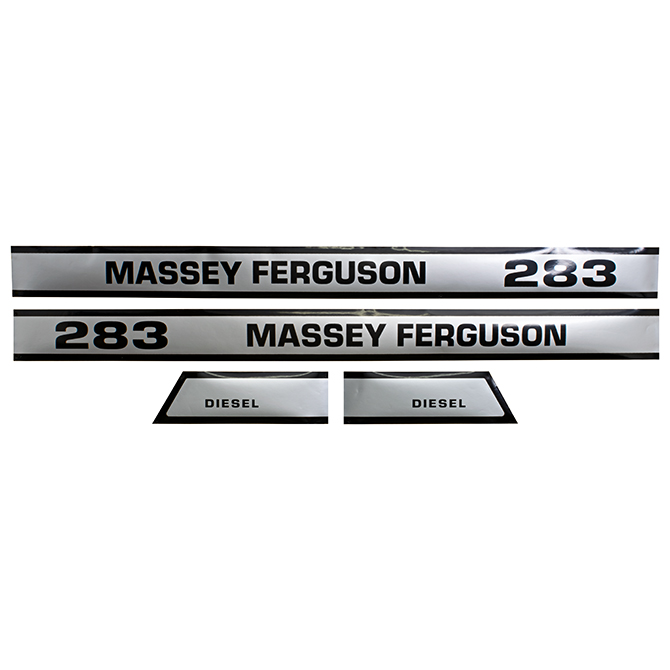 UM81473 Massey Ferguson Hood Decals, MF 283, Diesel