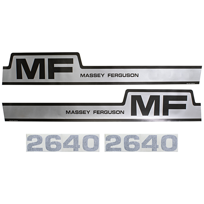 UM81494 Massey Ferguson Hood Decals, MF 2640, Hump