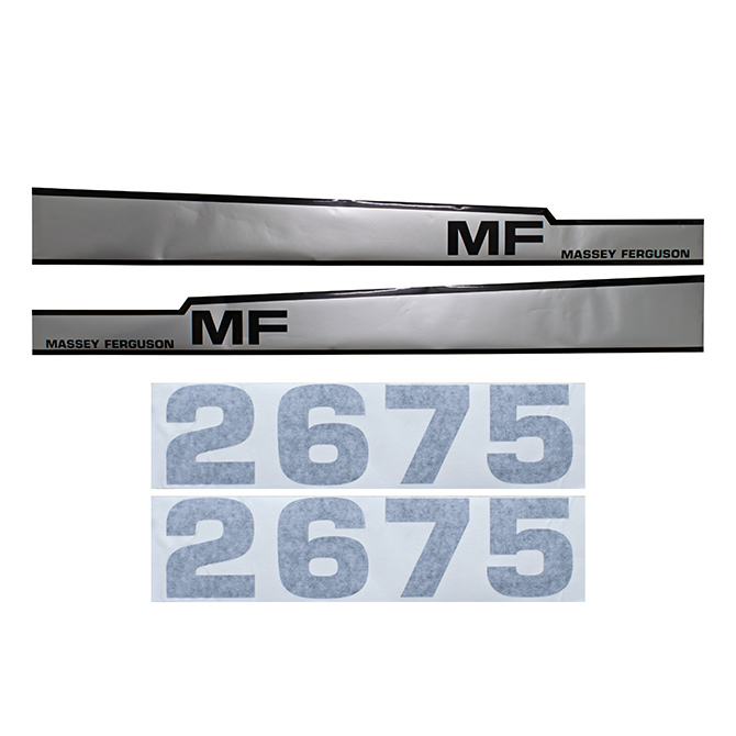 UM81495 Massey Ferguson Hood Decals, MF 2675