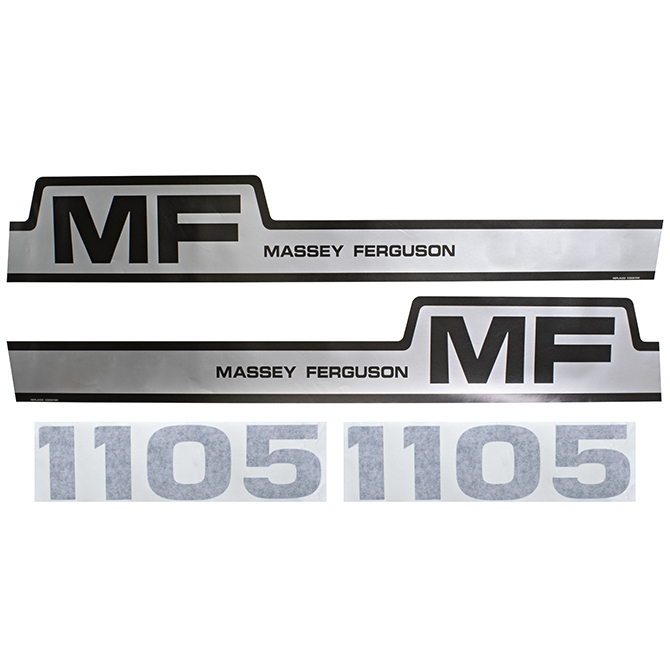 UM81491 Massey Ferguson Hood Decals, MF 1105, Hump