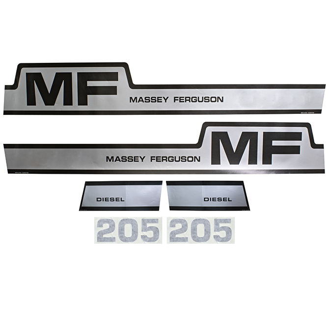 UM81403 Massey Ferguson Hood Decals, MF 205,  Hump