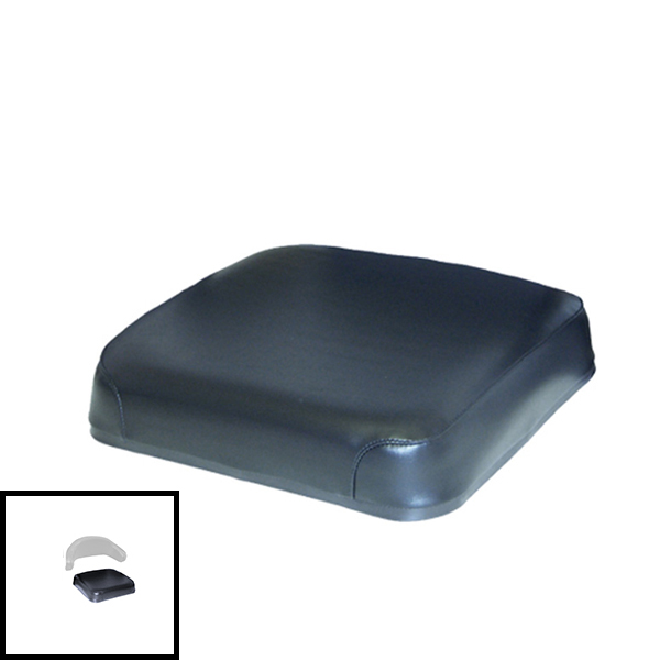 UCA82360  Seat Bottom, Black on Steel
